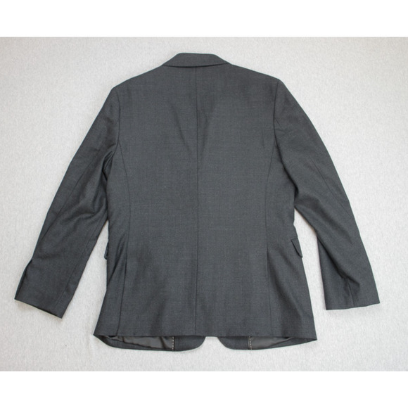 Banana Republic Blazer Mens 38S Gray Wool Blend 2 Buttons Notch Label - Picture 3 of 10